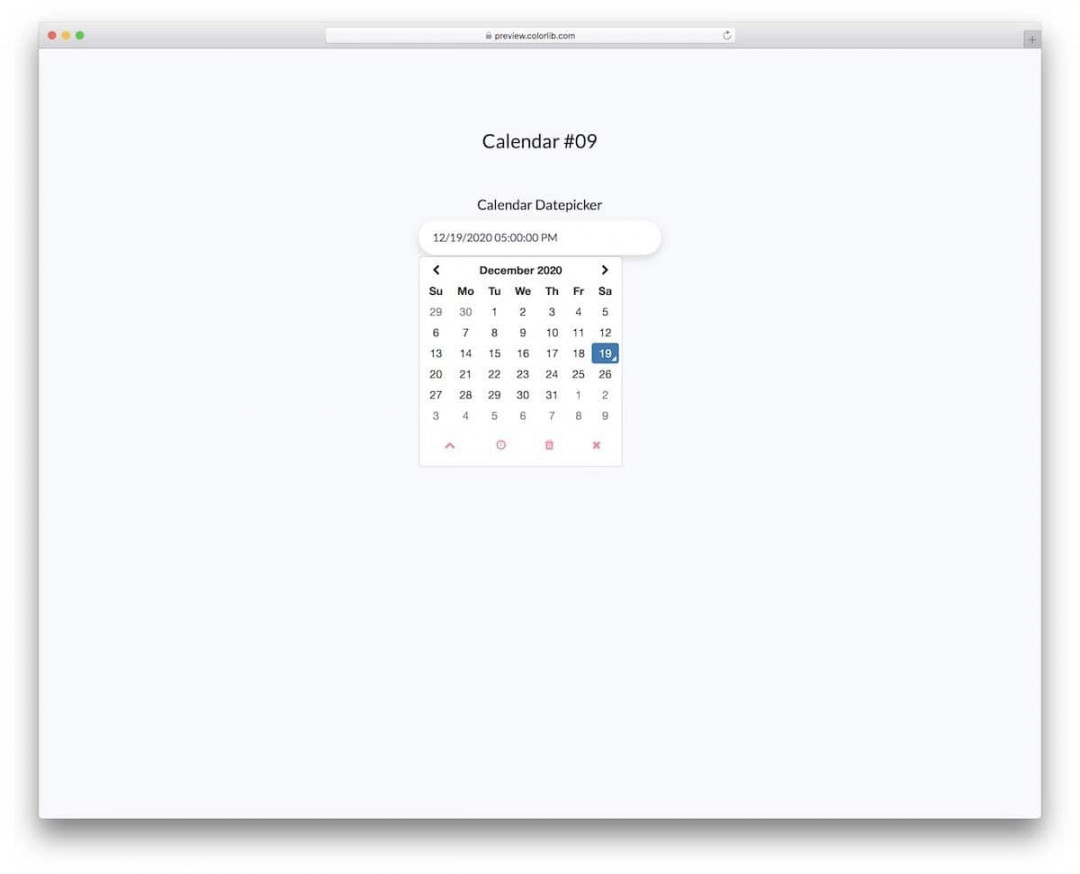 Best HTML Calendar Designs  - uiCookies