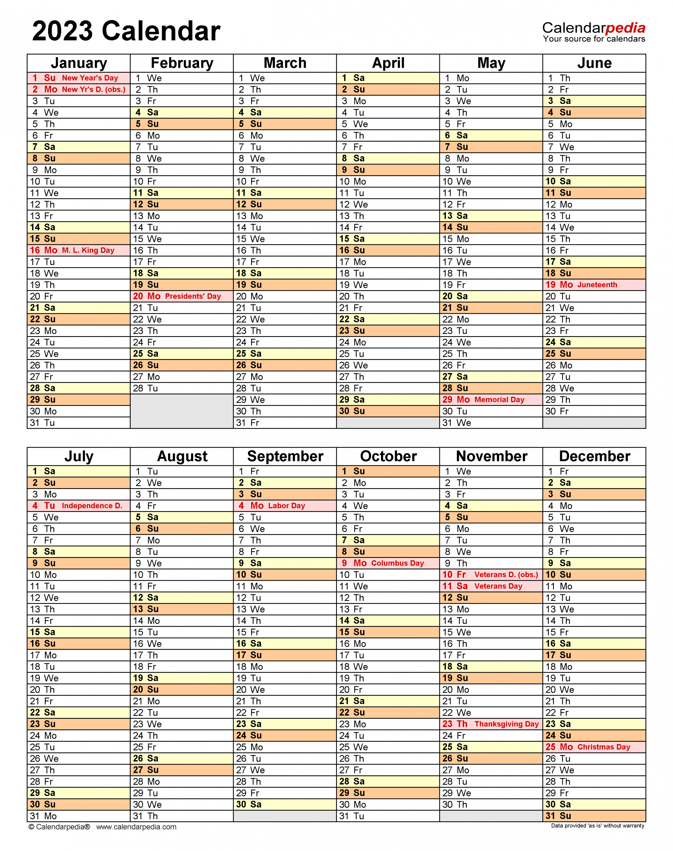 Calendar - Free Printable Excel Templates - Calendarpedia