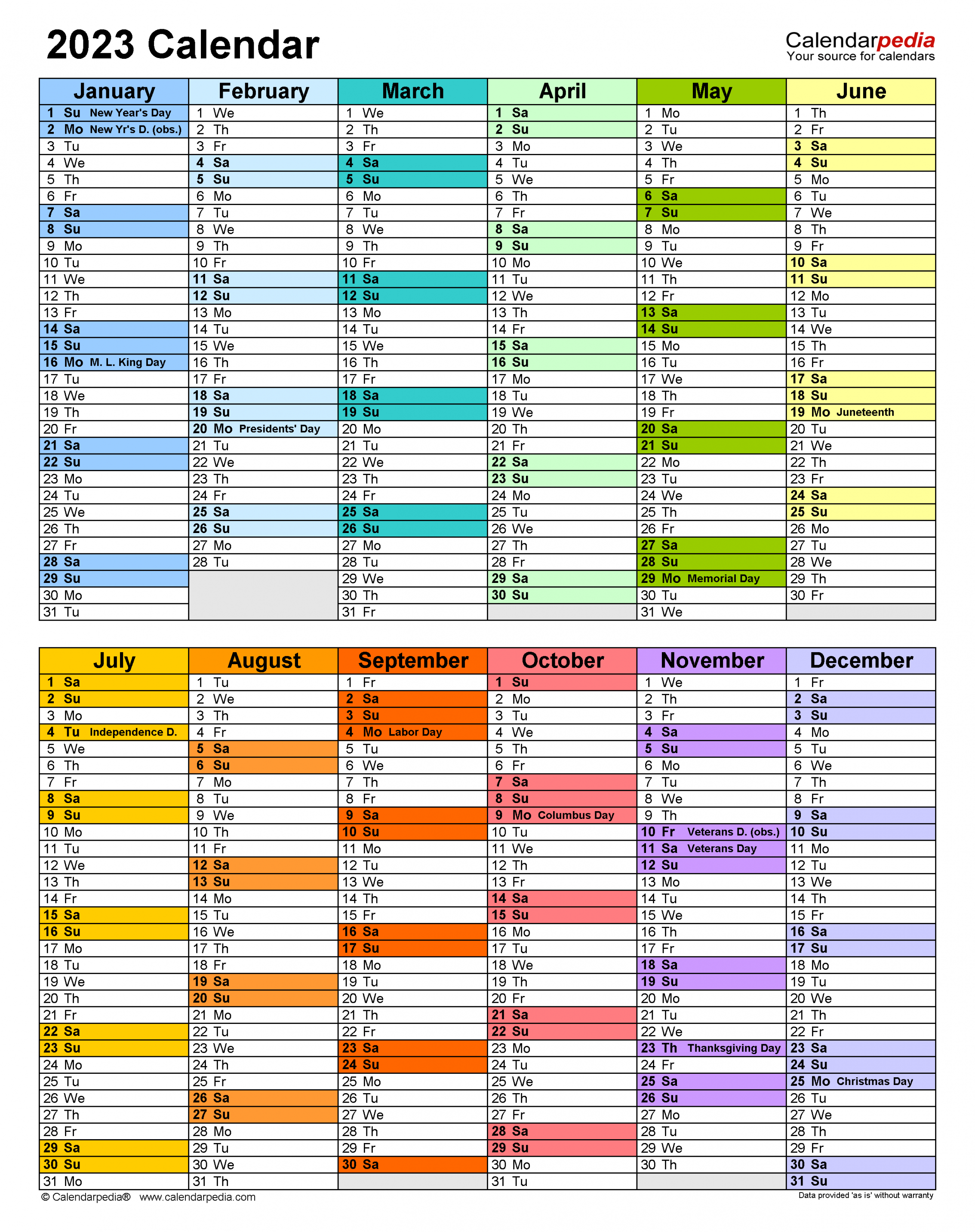 Calendar - Free Printable Excel Templates - Calendarpedia