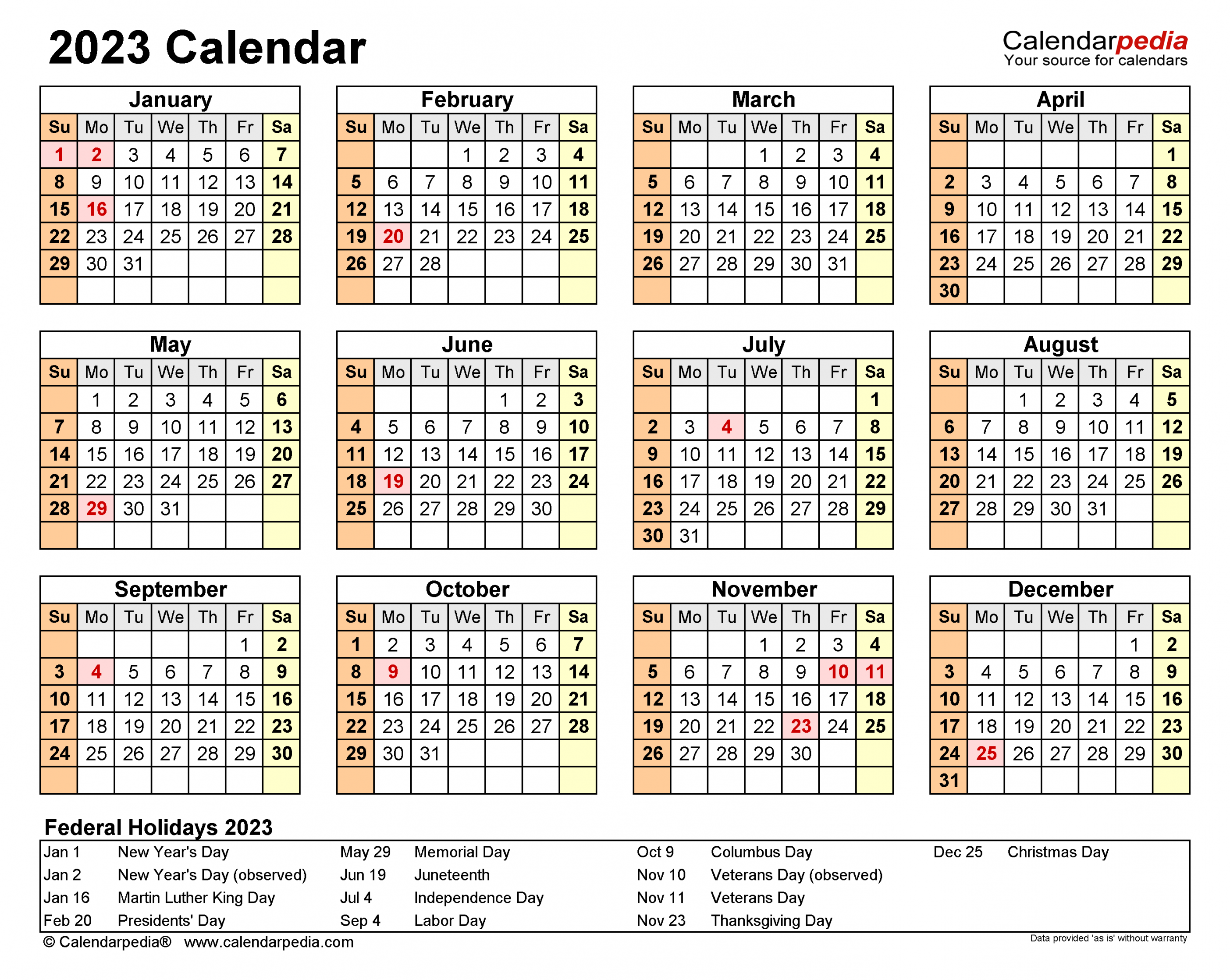 Calendar - Free Printable Excel Templates - Calendarpedia