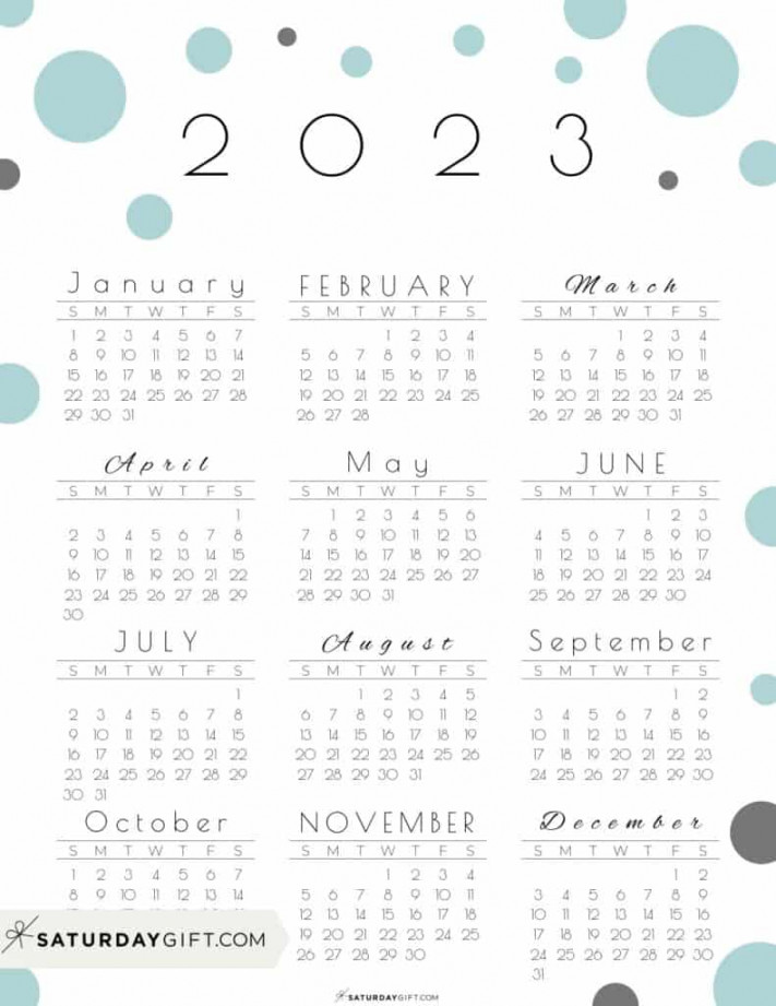 Calendar Printable - Cute & Free  Yearly Calendar Templates