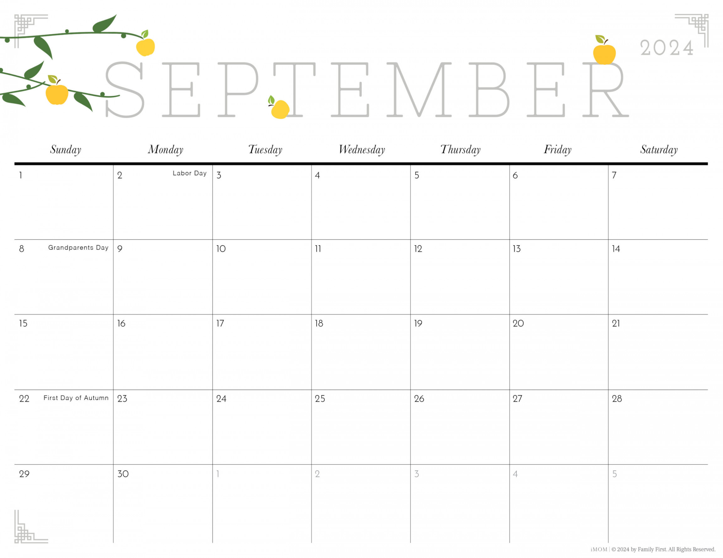 - Cute Printable Calendars for Moms - iMOM