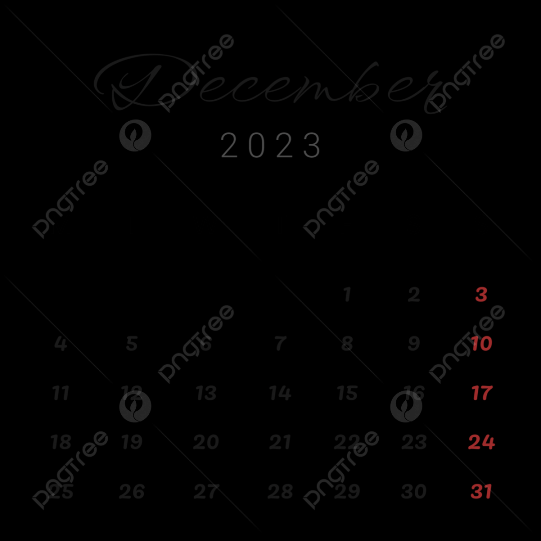 December  Calendar In Organic Minimalist Style, December