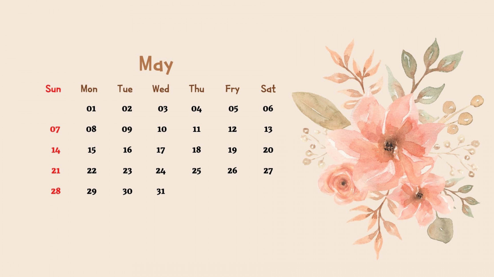 Download "Schedule Out Your May  Plans with This Calendar