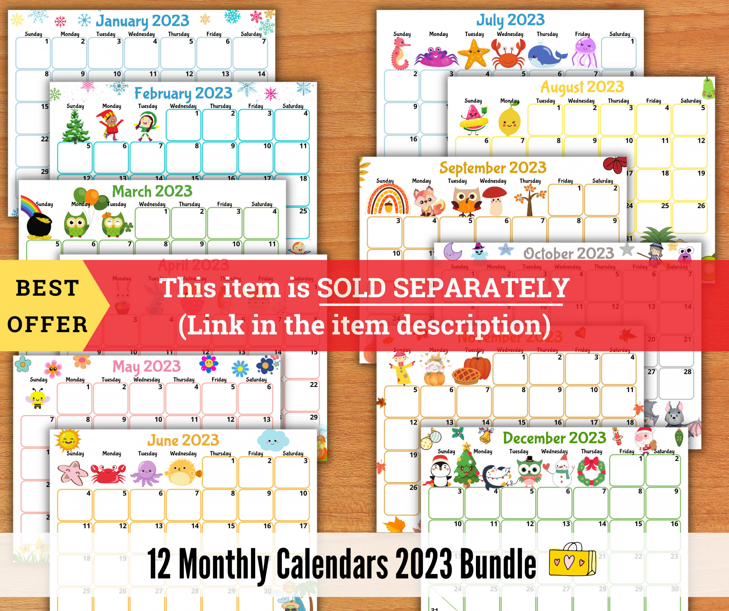 EDITABLE December  Calendar Printable Kids Calendar  - Etsy