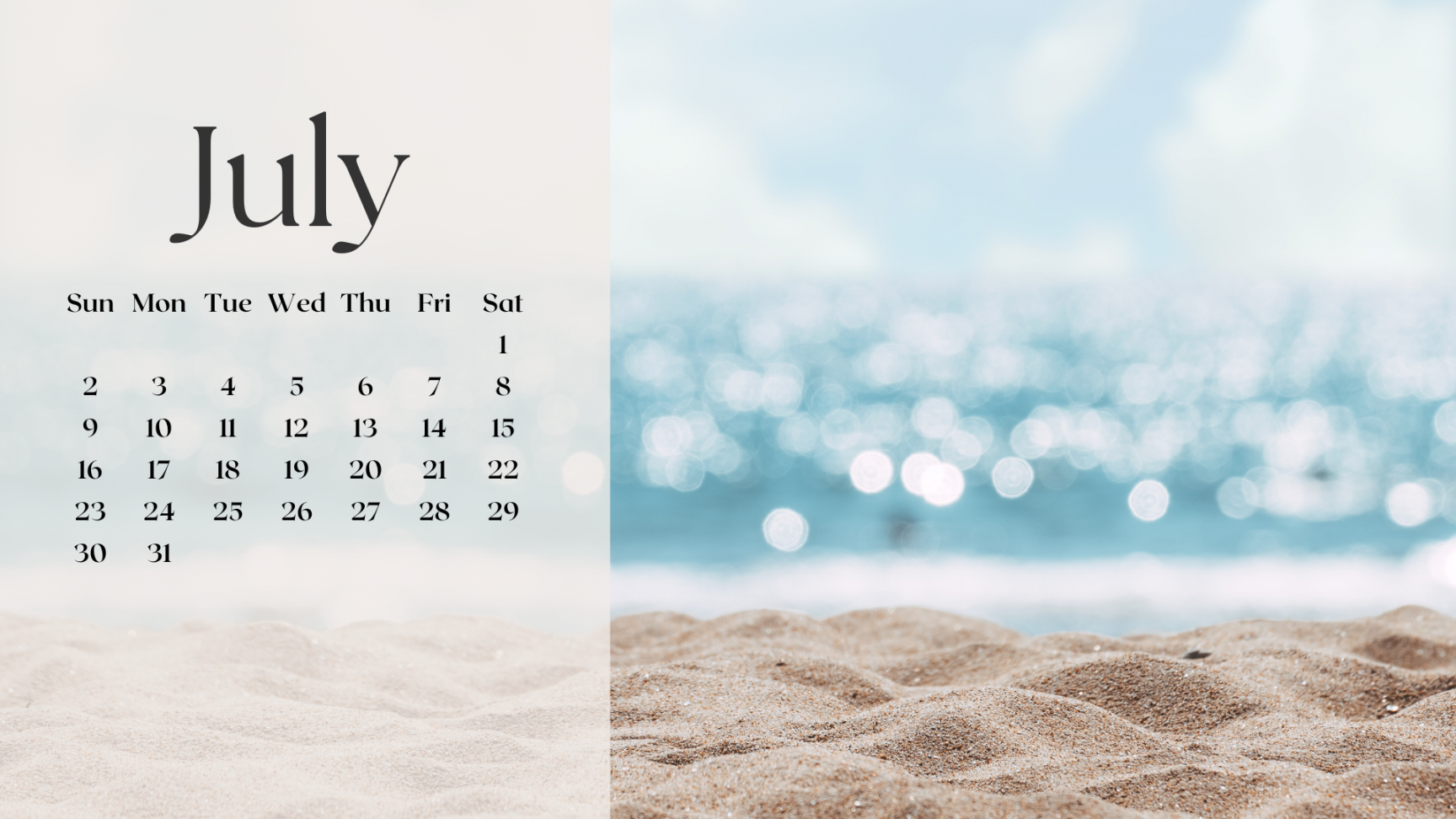 FREE JULY  DESKTOP CALENDAR BACKGROUNDS (EASY DOWNLOAD)