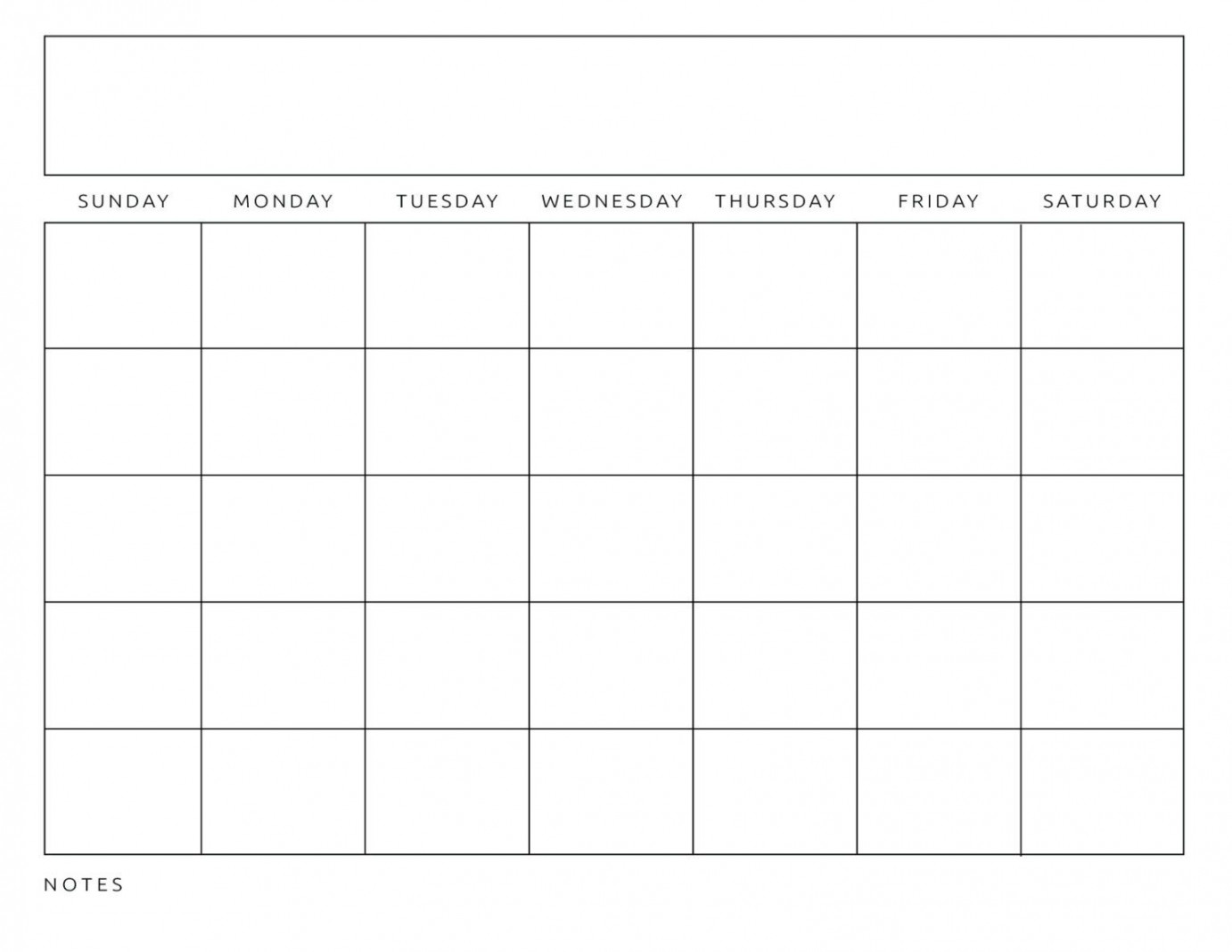 Free Printable Blank Calendar Templates - CalendarKart
