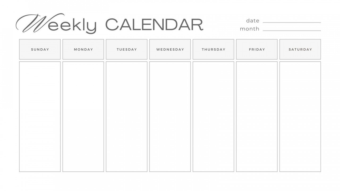 Free, printable, customizable weekly calendar templates  Canva