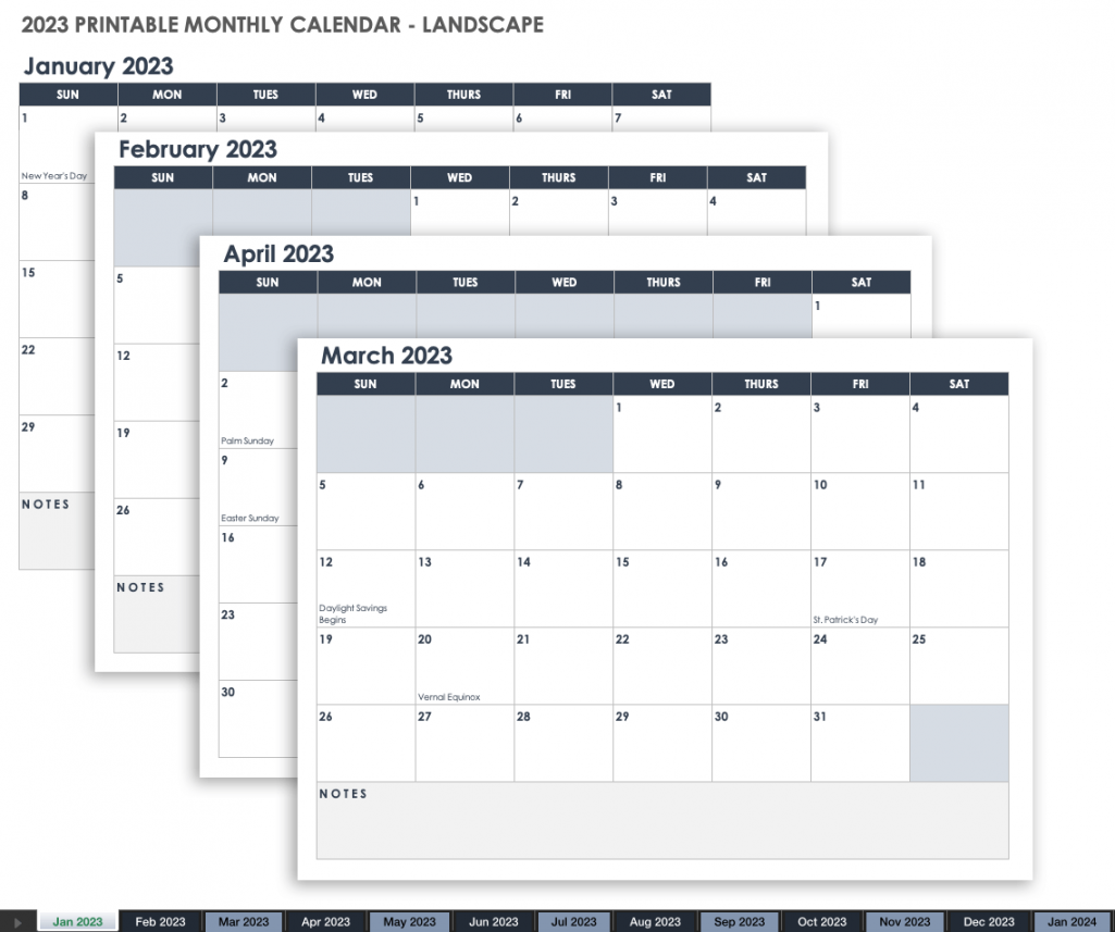 Free, Printable Excel Calendar Templates for  & On  Smartsheet