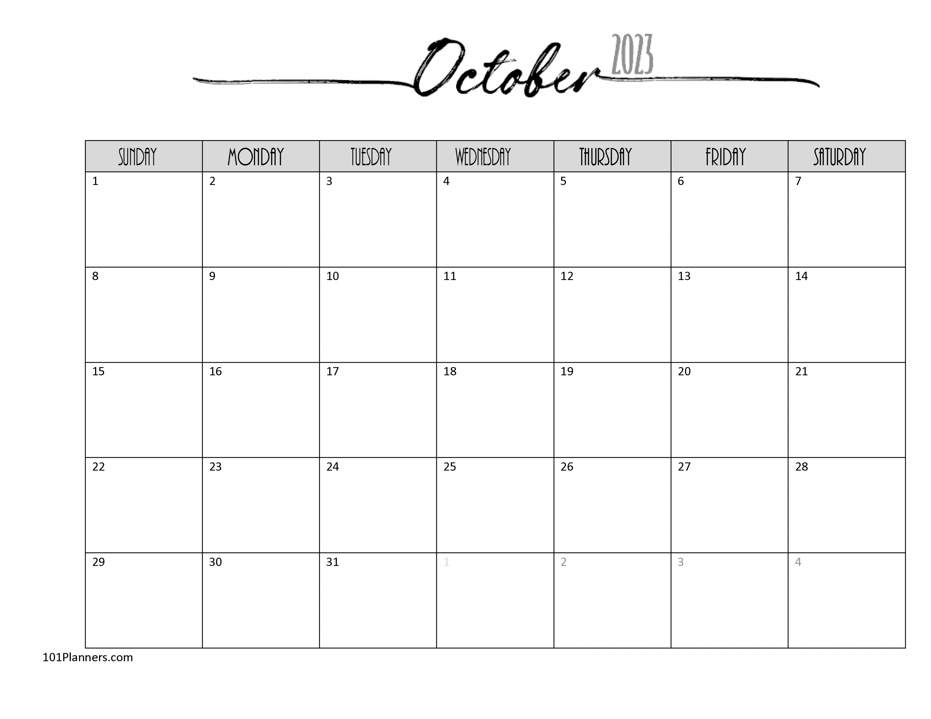 FREE Printable Monthly Calendar  Word, PDF, Excel or Designer