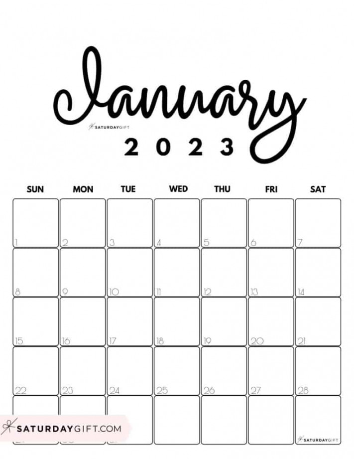 Free Printable Monthly Calendars  in Cute & Aesthetic Pastel