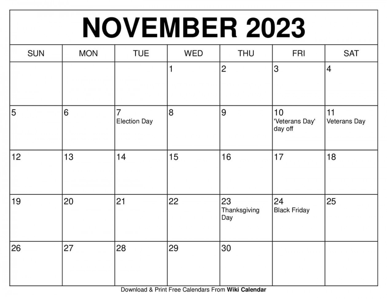 Free Printable Monthly Calendars  - Wiki Calendar