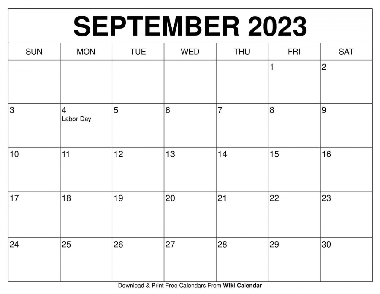 Free Printable September  Calendar Templates With Holidays - Wiki  Calendar