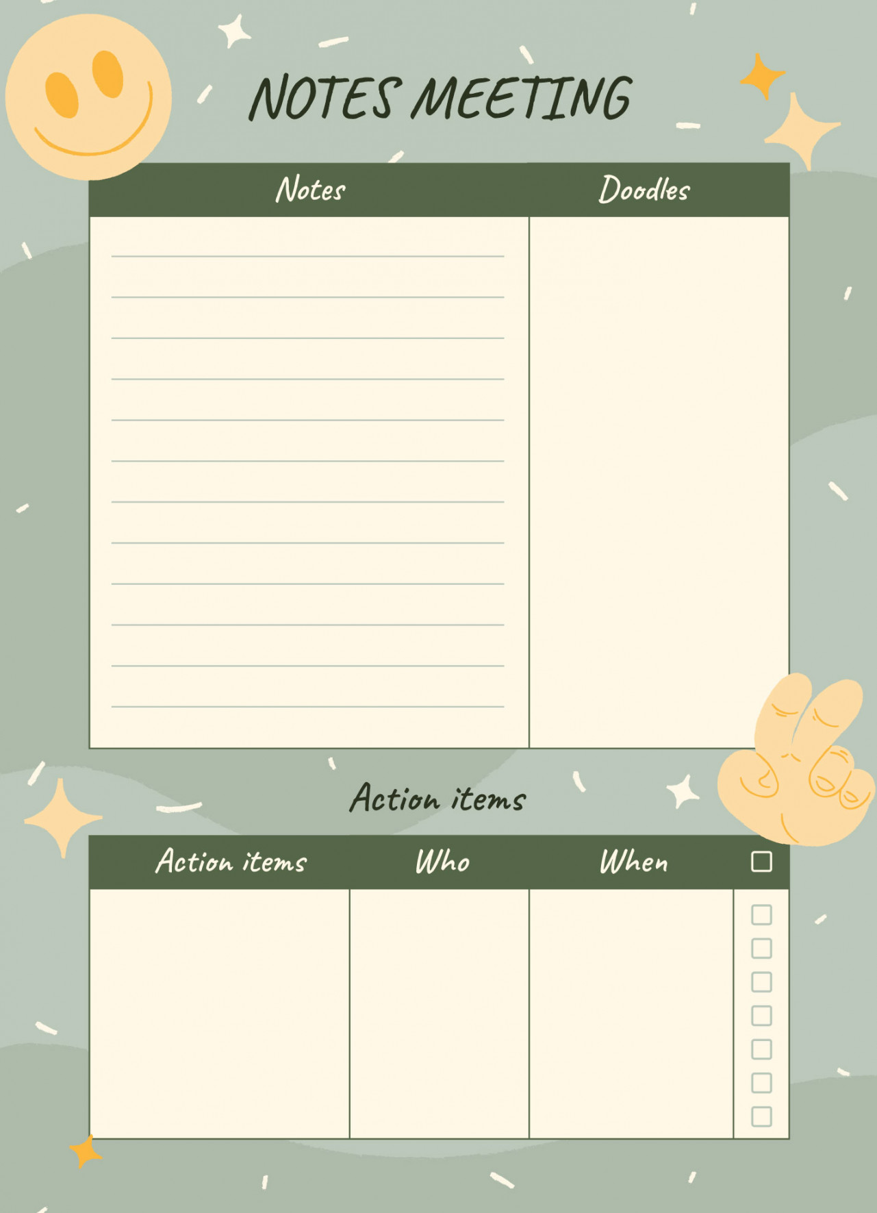 Fun Meeting Agenda Free Google Docs Template - gdoc