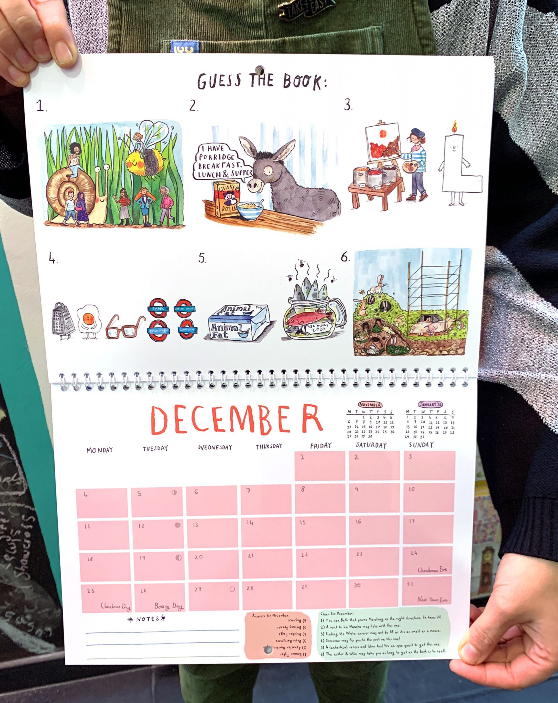 Guess The Pun – A Wall Calendar   Pun quiz calendar