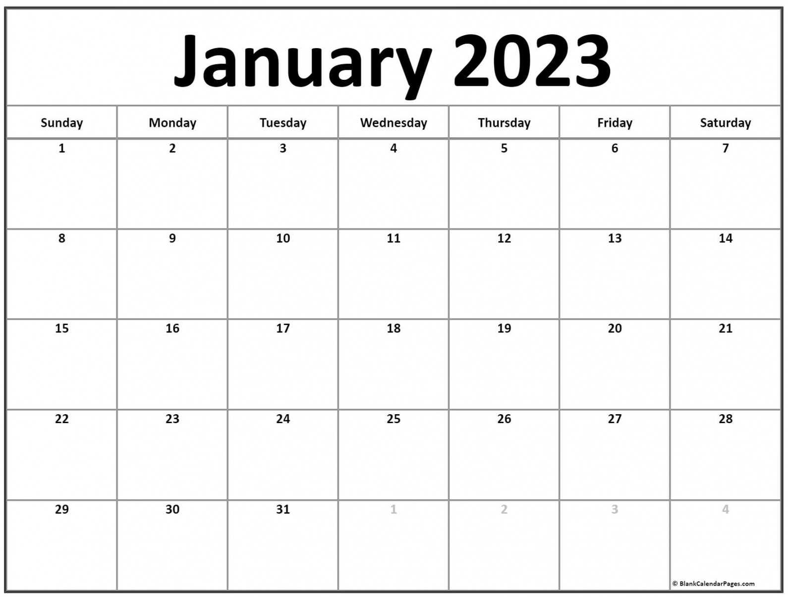 January  calendar  free printable calendar