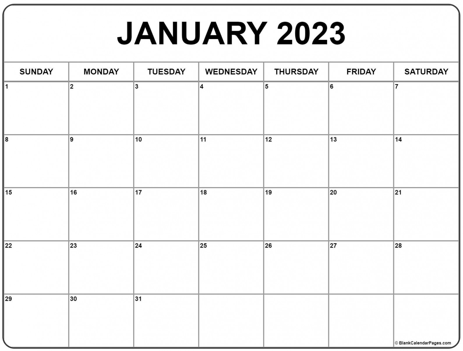 January  calendar  free printable calendar