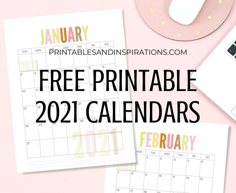 List Of Free Printable  Calendar PDF - Printables and Inspirations
