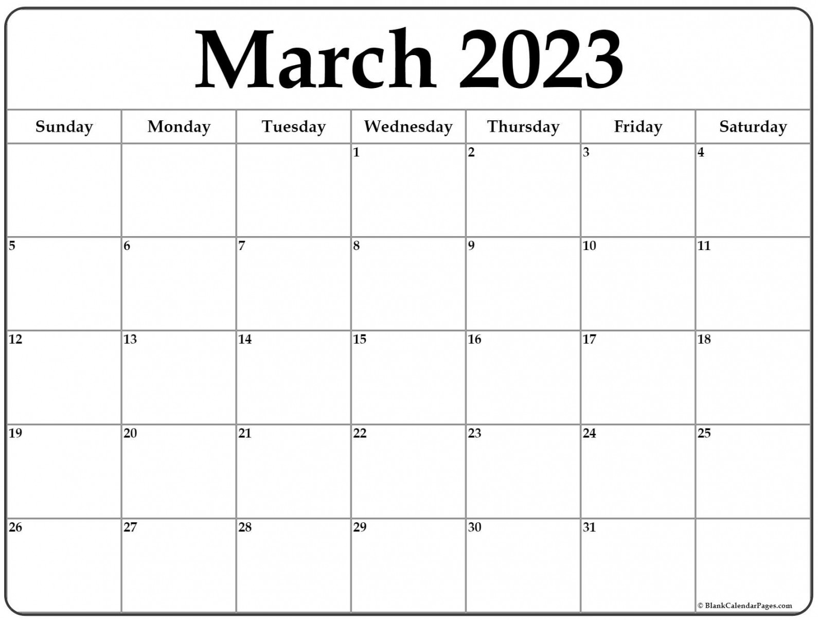 March  calendar  free printable calendar