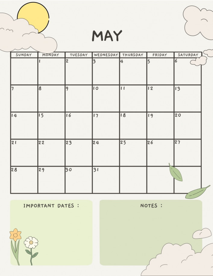 May Calendar  - Notability Gallery