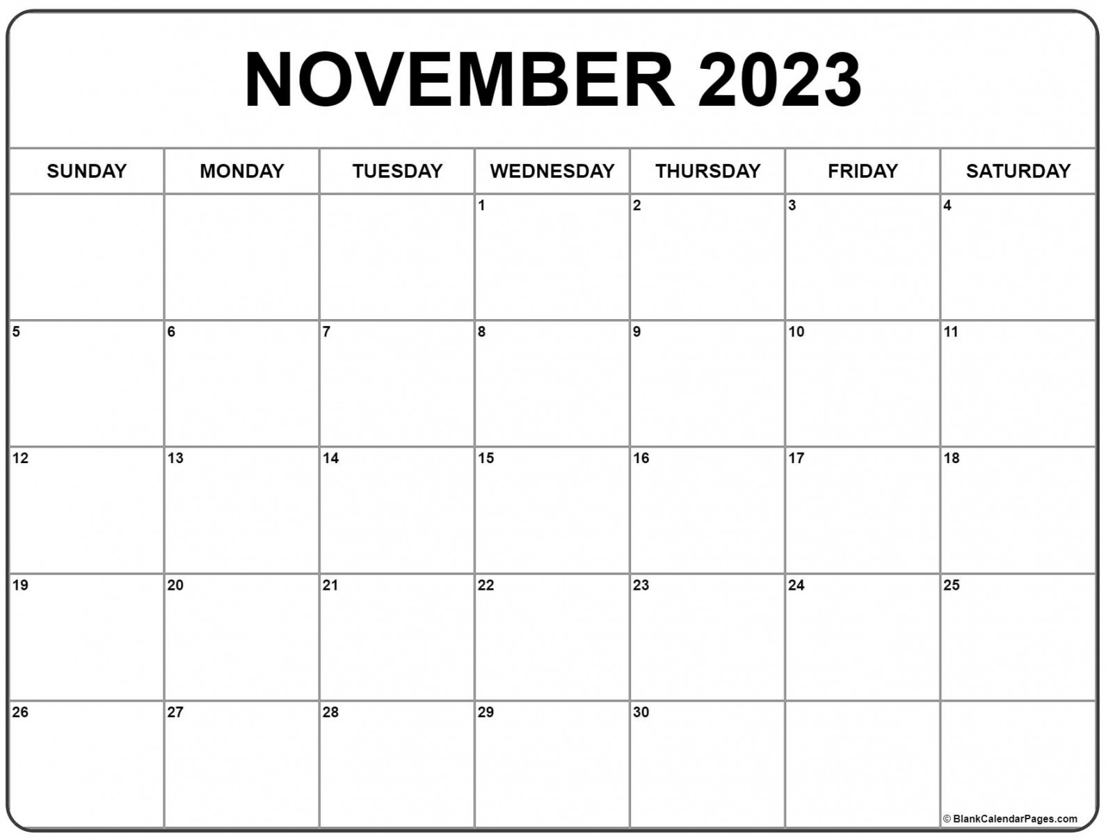 November  calendar  free printable calendar