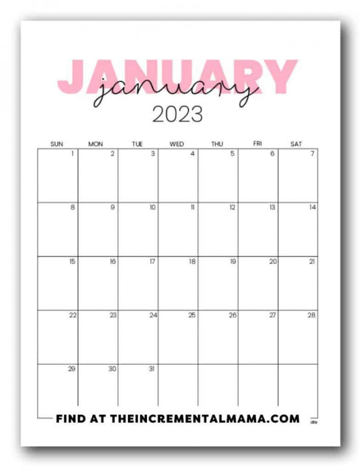 Pink Calendar Printables - Free PDFs To Get Organized