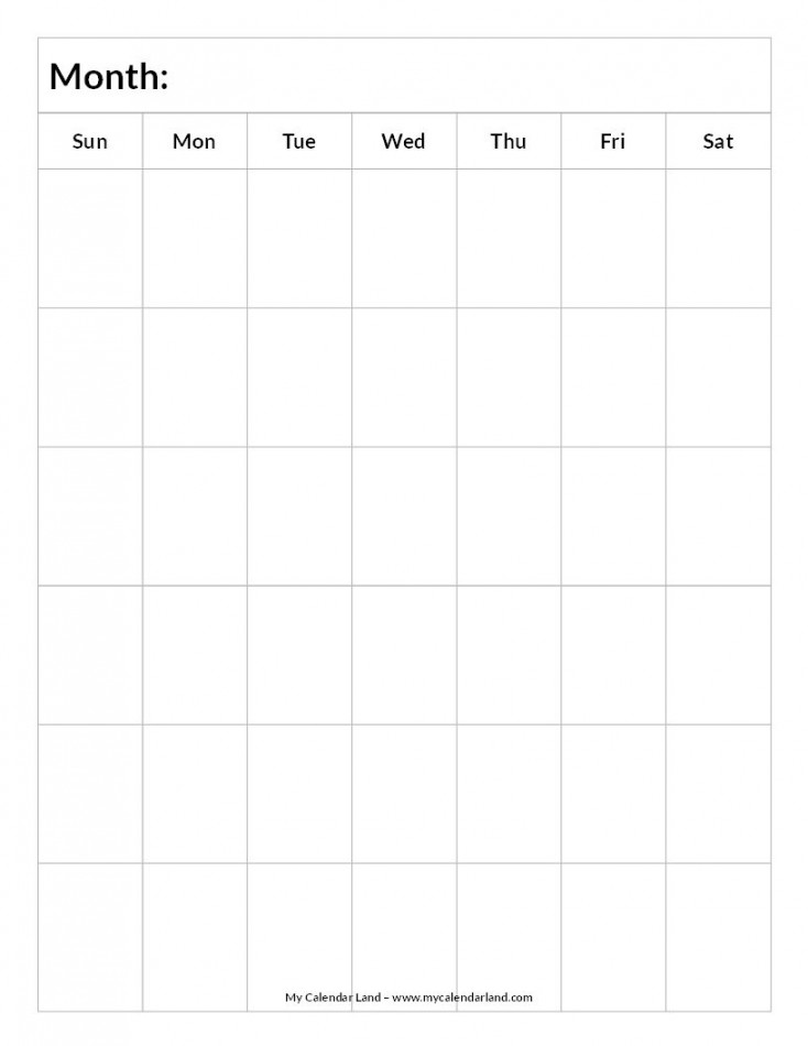 Plan Your Month with a Printable Blank Calendar