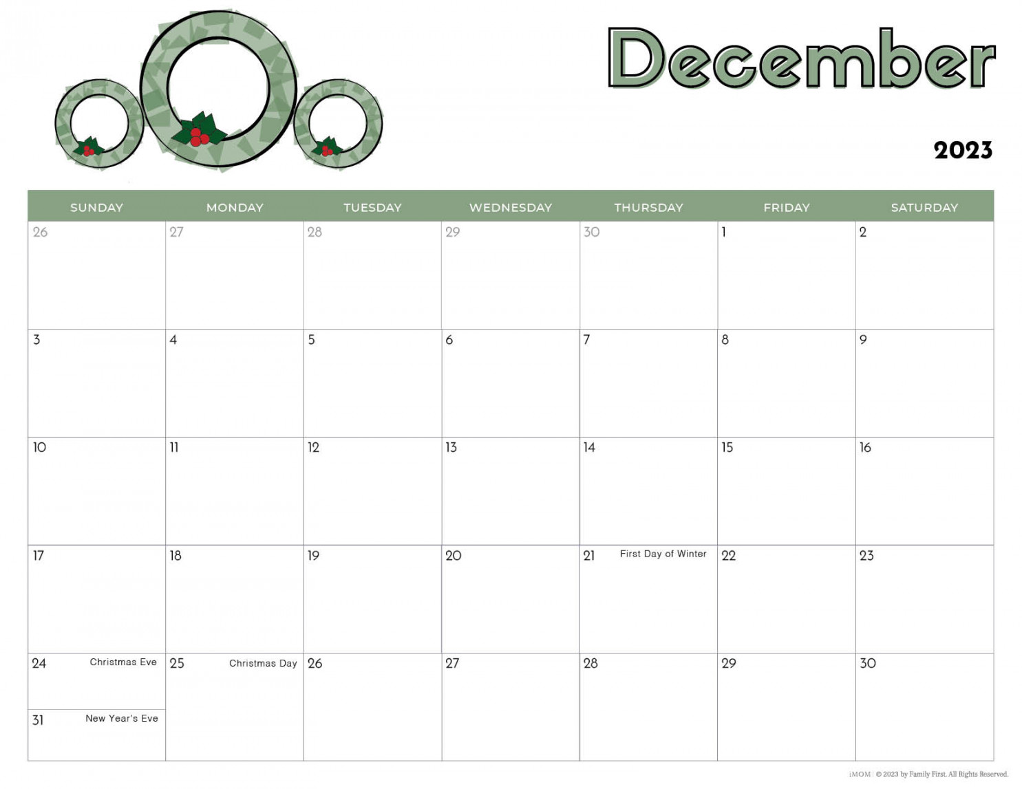 - Printable Calendars for Kids - iMOM