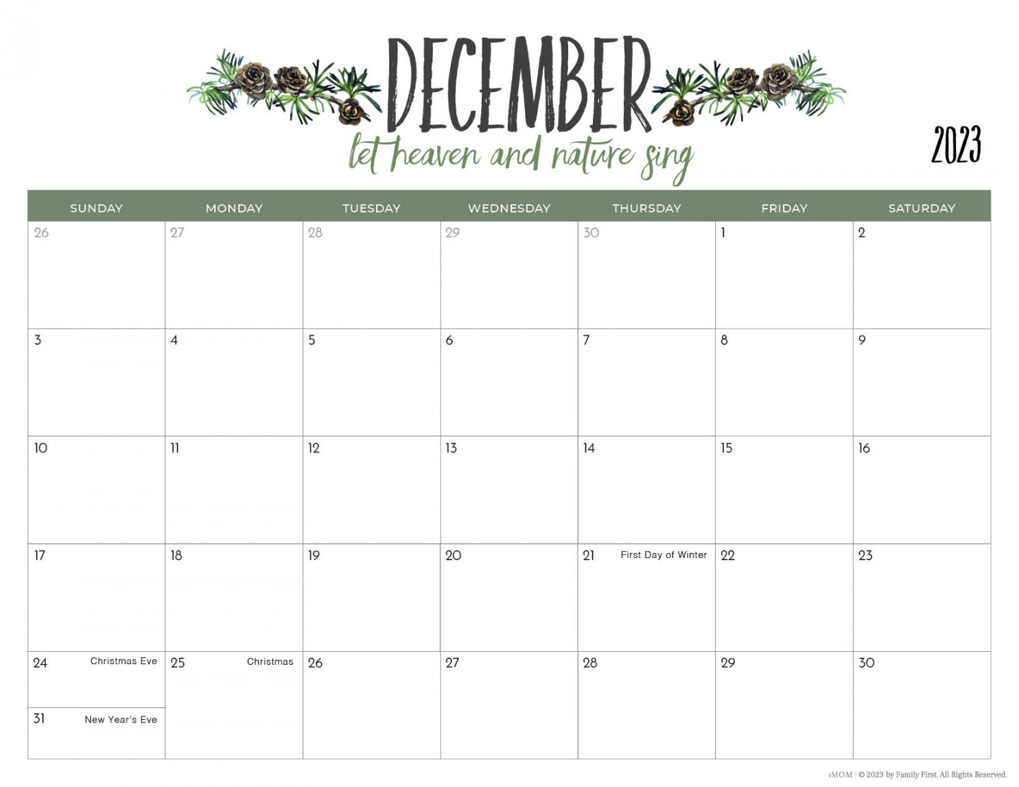 - Printable Calendars for Moms - iMOM