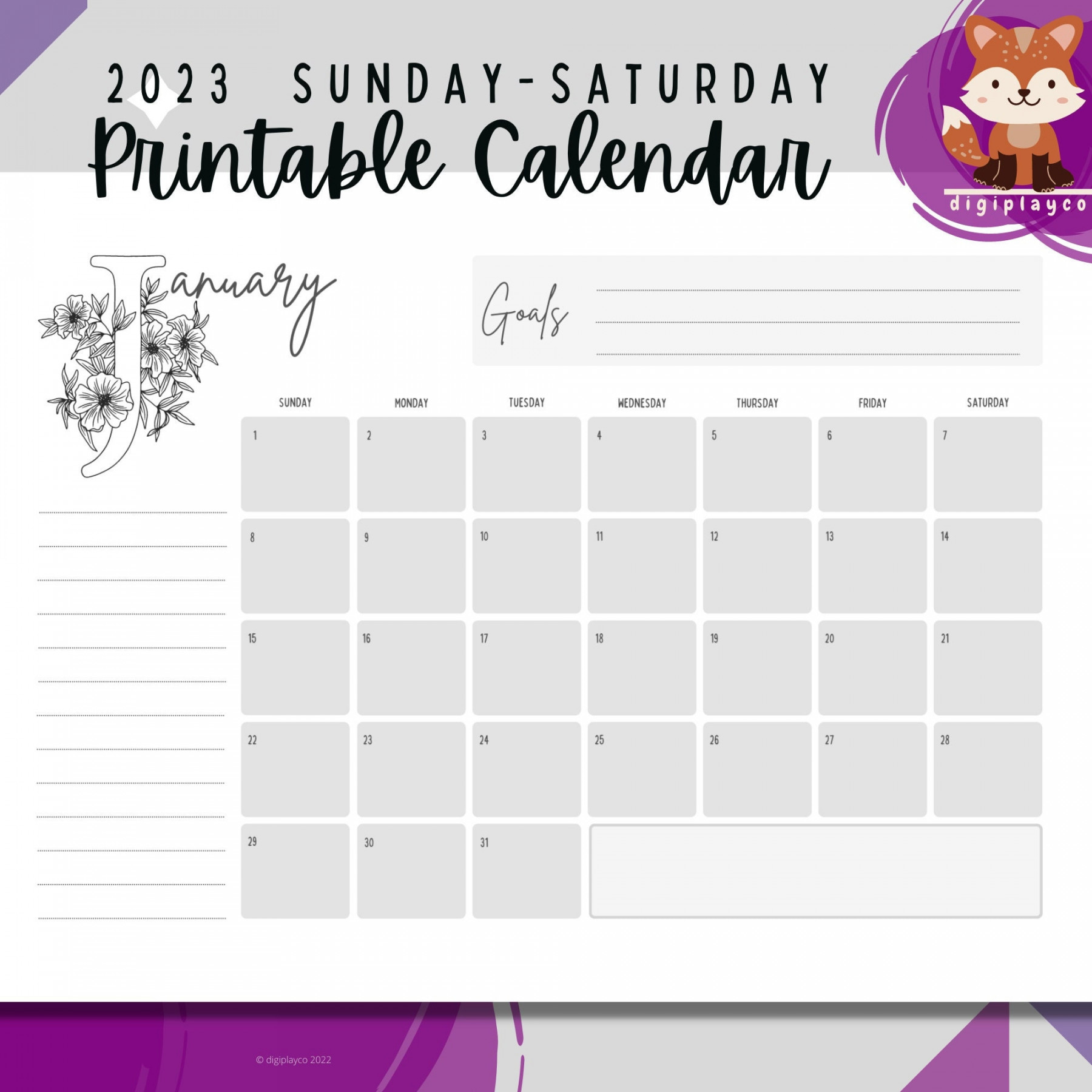 Printable Wall Calendar Desk Calendar January-december - Etsy