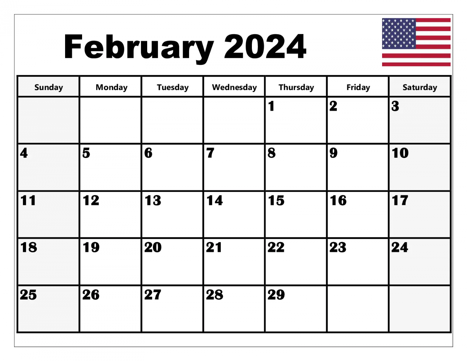 February Printable Calendar : Stay Organized and Efficient