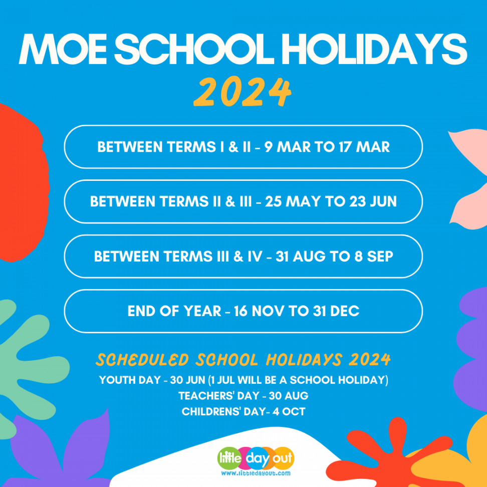 Singapore Public Holidays & MOE School Holidays  Calendar