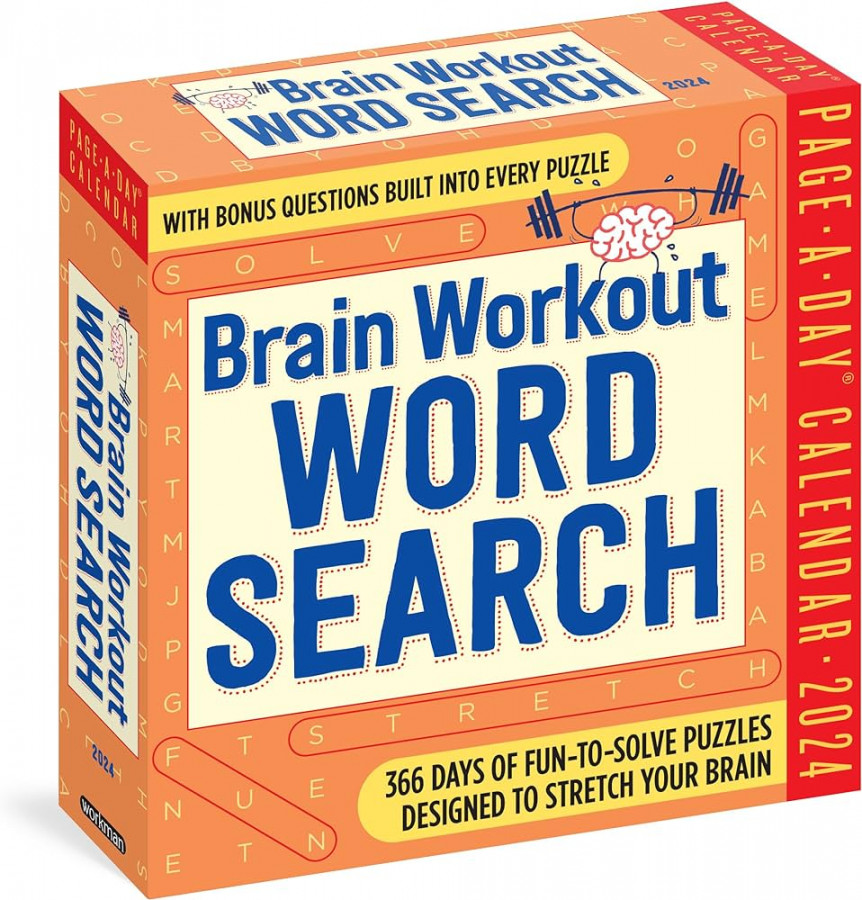 Brain Workout Word Search Page-A-Day Calendar :  Days of  Fun-to-Solve Puzzles Designed to Stretch Your Brain