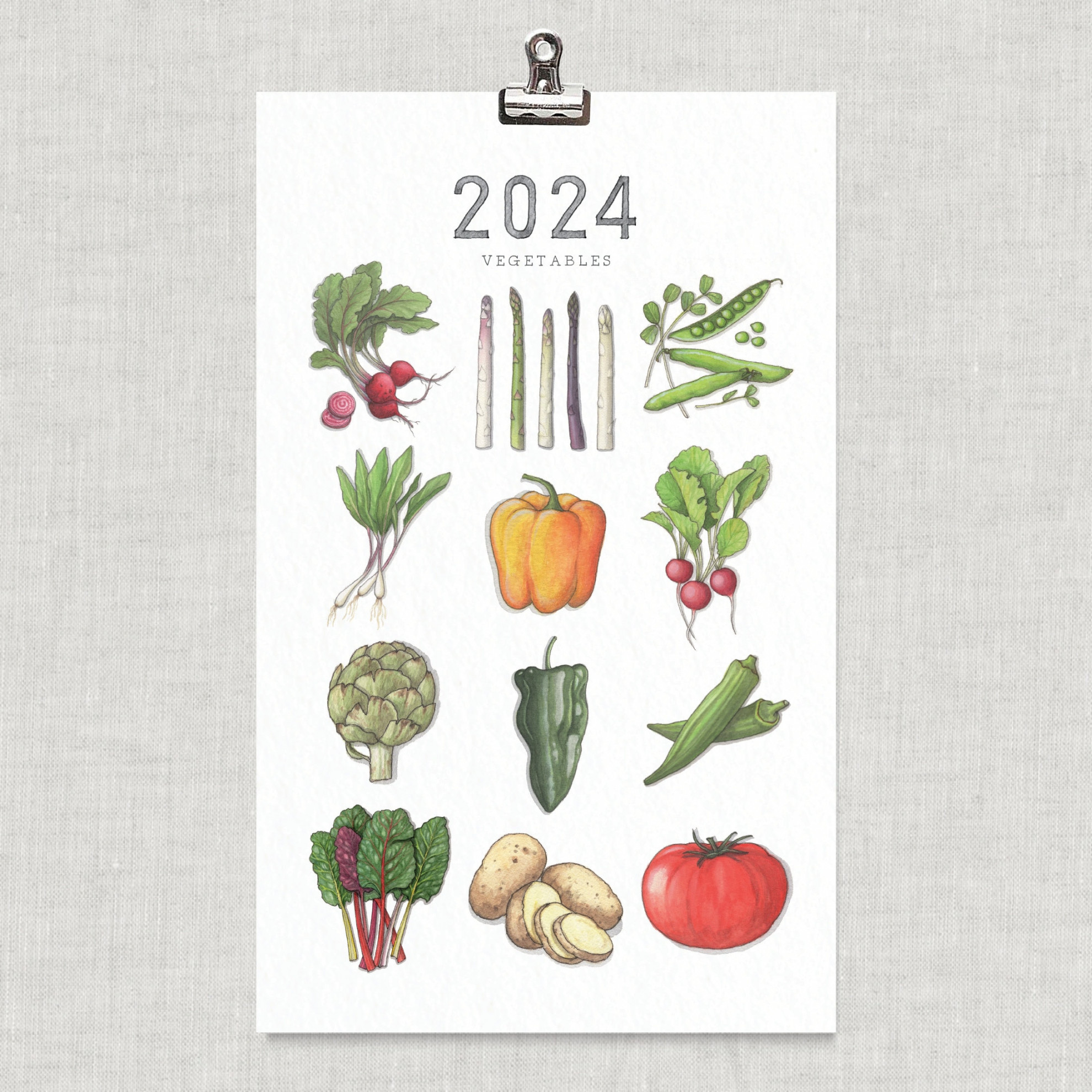 Calendar: Vegetables / Art / Food / Vegetable / Artichoke