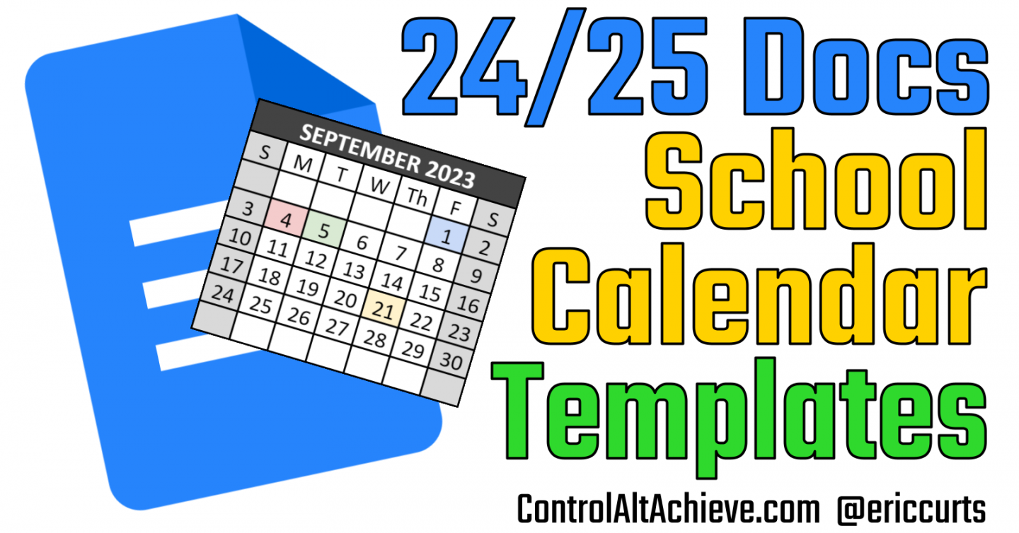 Control Alt Achieve: Google Docs Calendar Templates for the