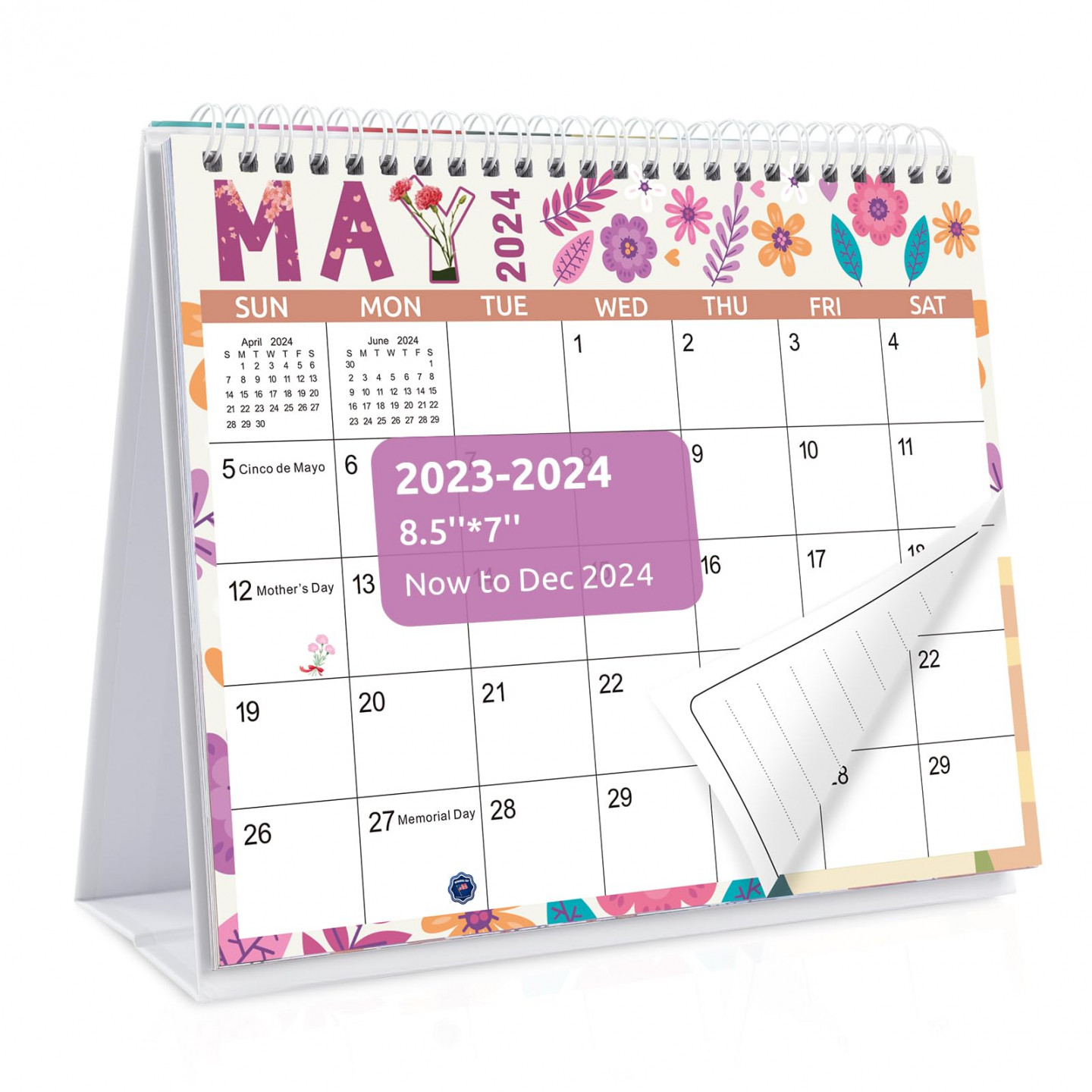 Desk Calendar , Calendar - from Aug  to Dec ,