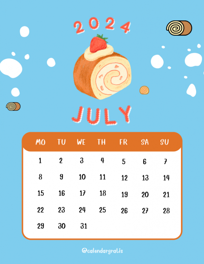 Kids Calendar  - Free Printable January to December