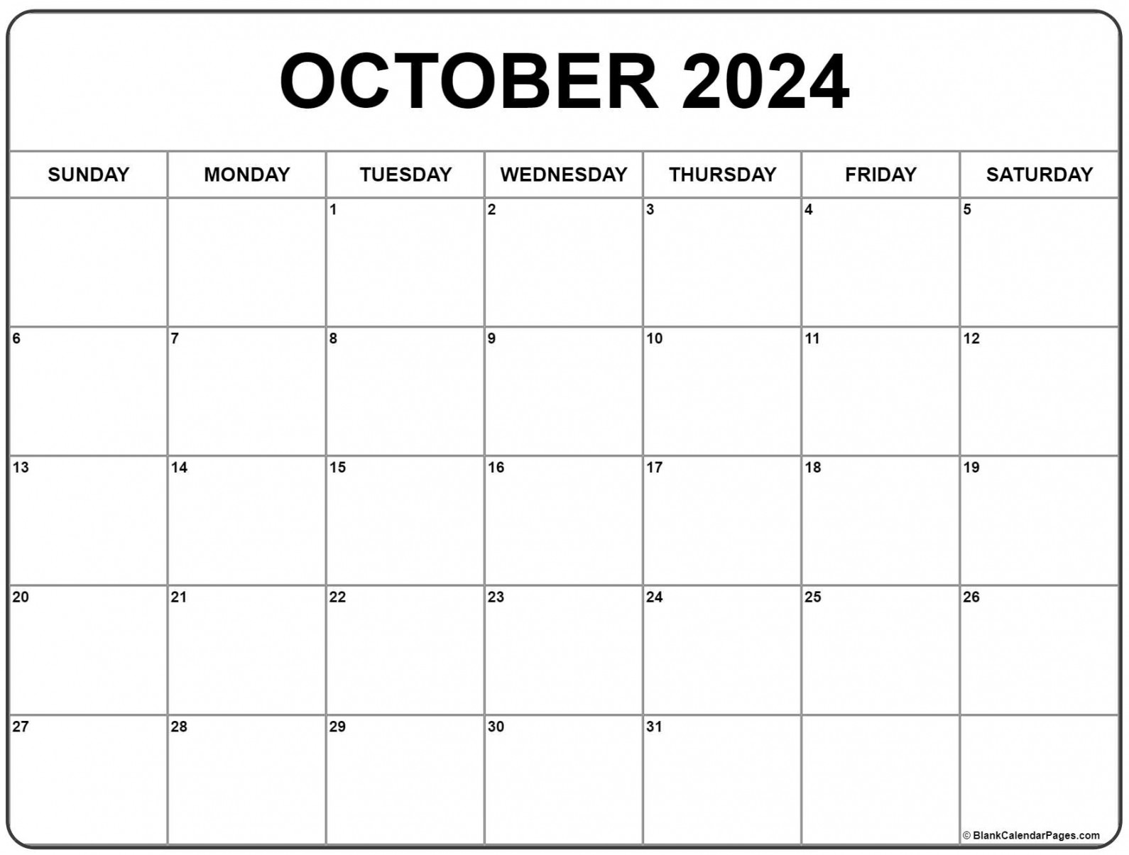 October  calendar  free printable calendar