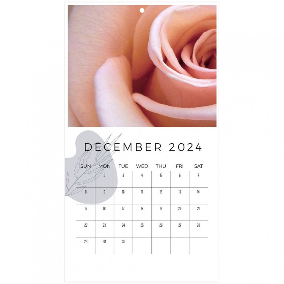 Pink Aesthetic  Wall Calendar, Blush Pink Aesthetic Room Wall