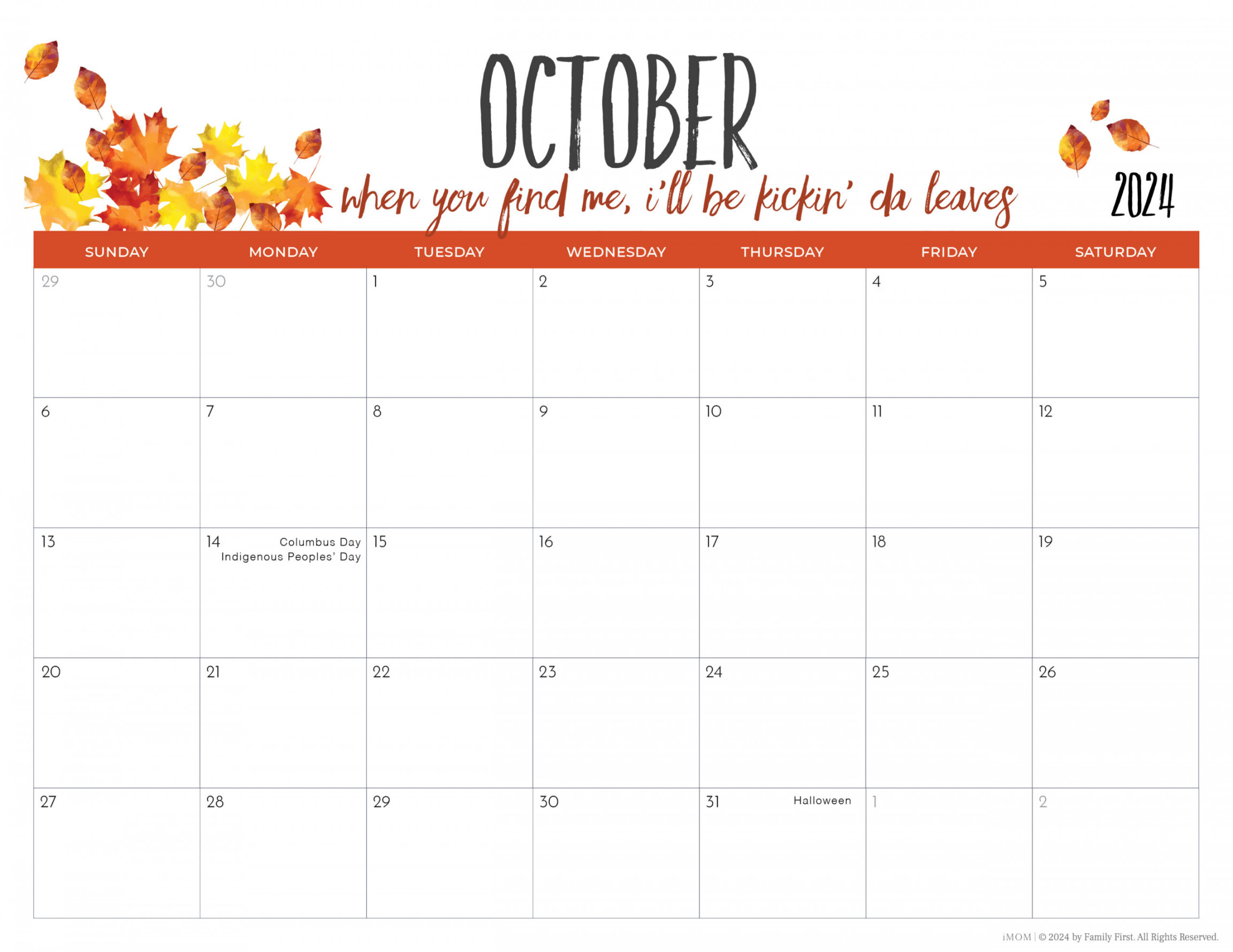 - Printable Calendars for Moms - iMOM