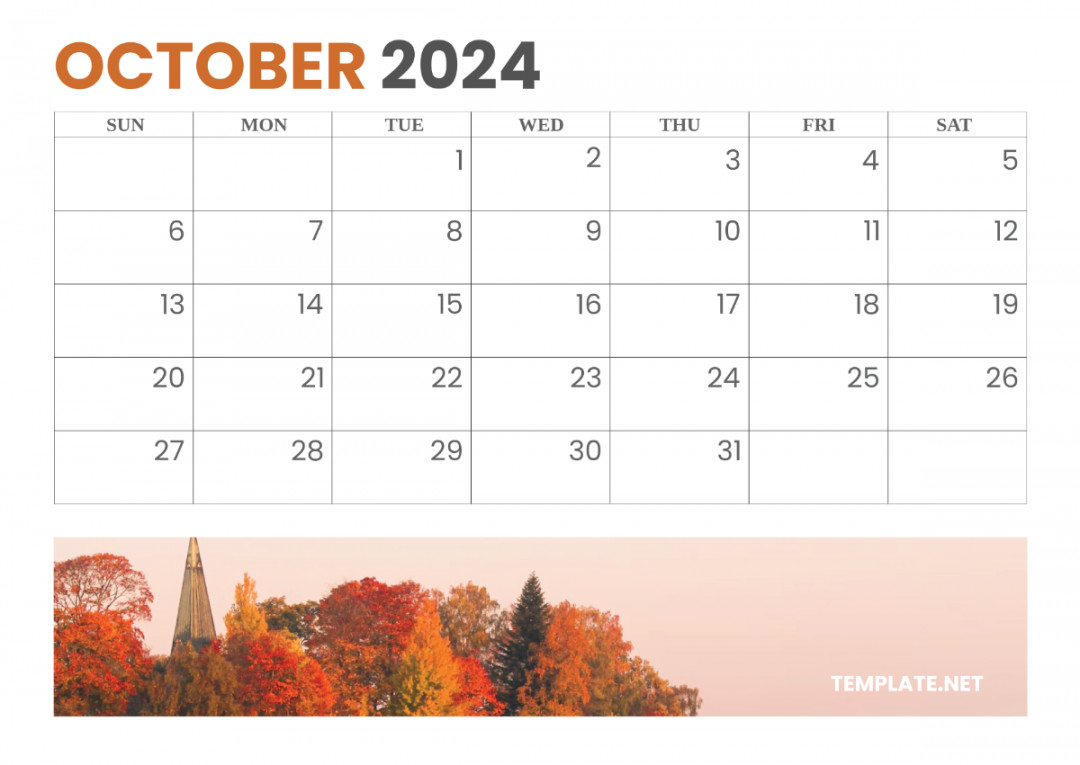 Printable October Calendar  Template - Edit Online & Download