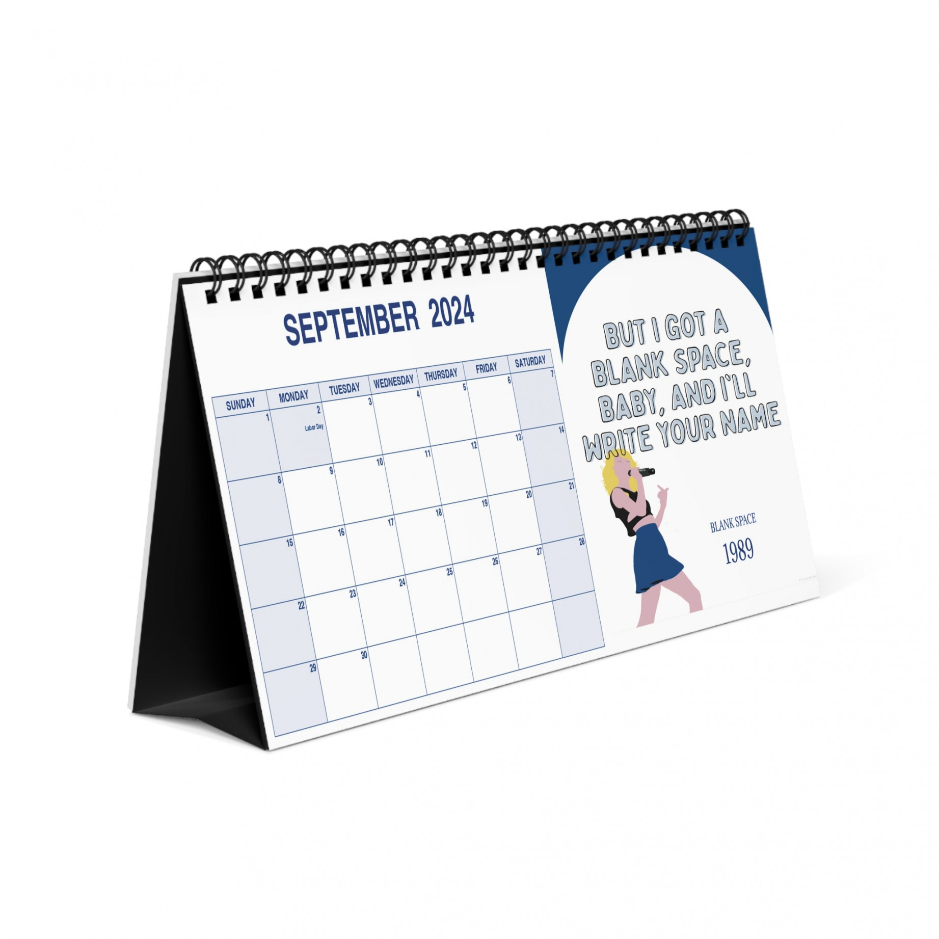 Taylor Swift Simple Lyrics Calendar