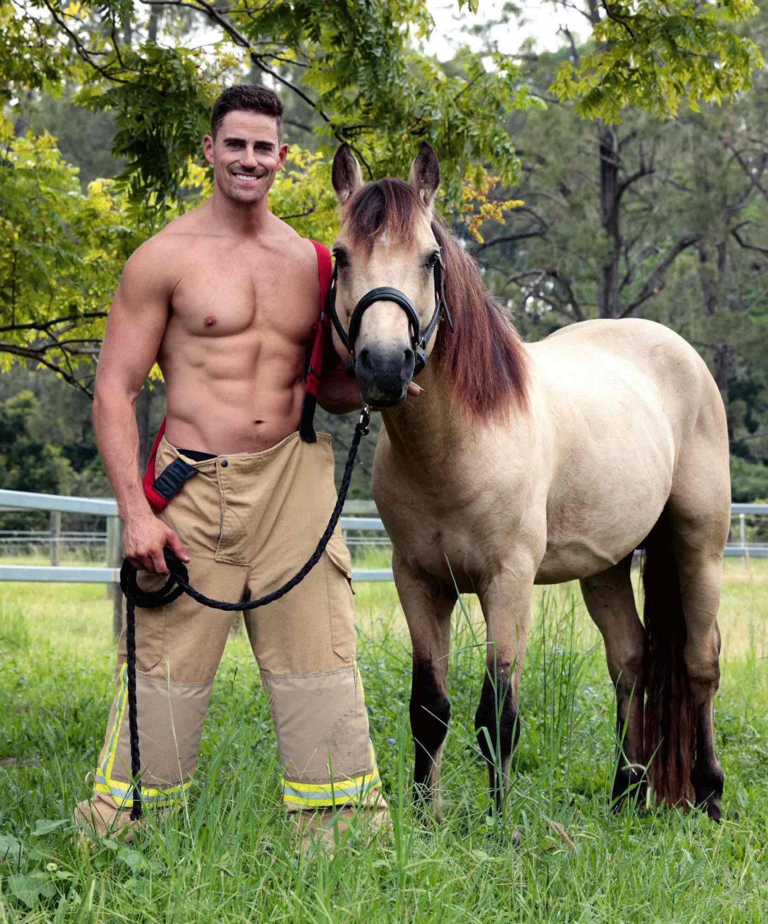Australia Firefighters Pose With Cute Animals for Sexy