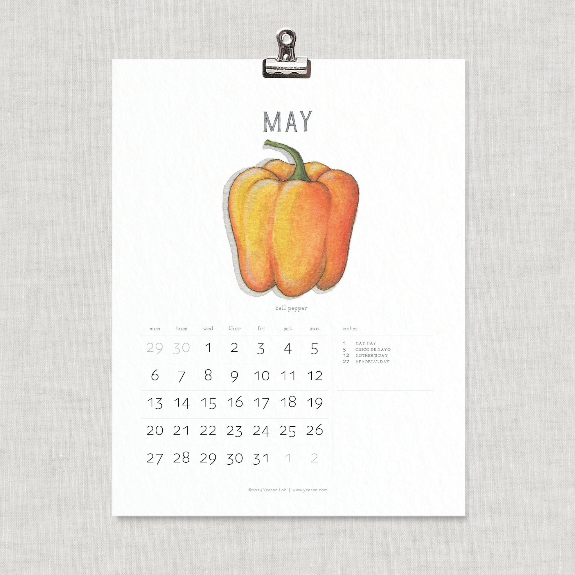 Calendar: Vegetables / Art / Food / Vegetable / Artichoke
