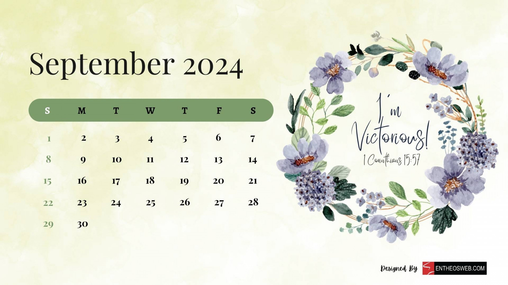 Christian Calendar Wallpaper  EntheosWeb