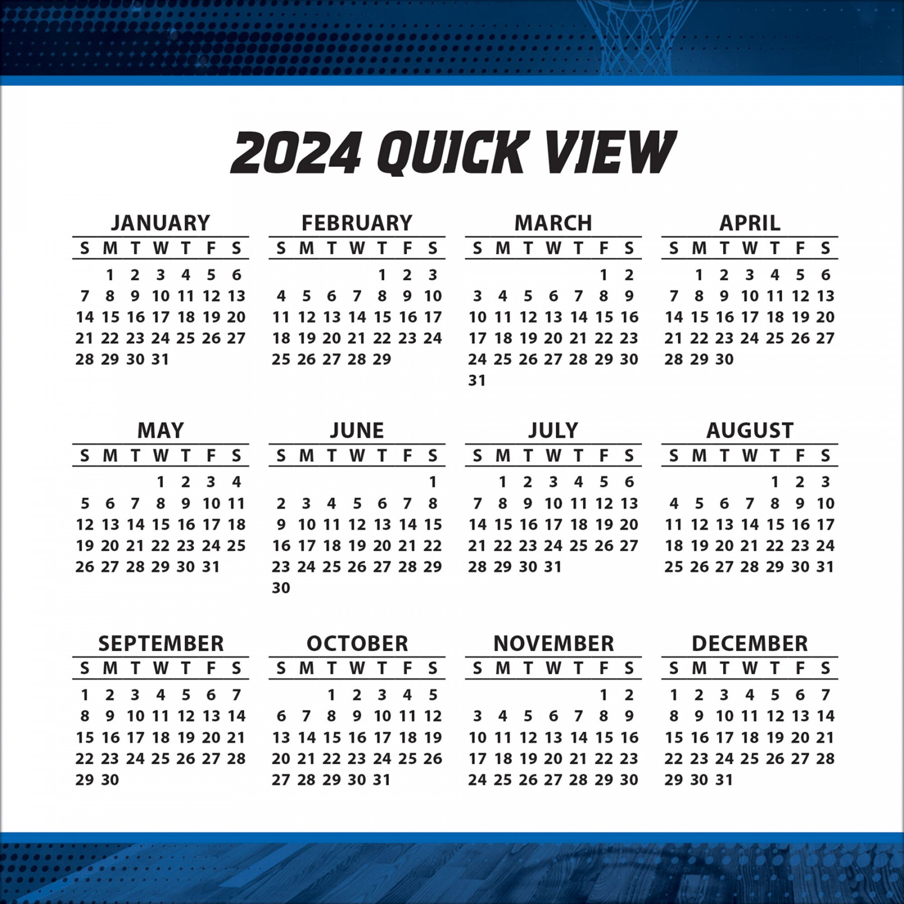 Dallas Mavericks  Box Calendar