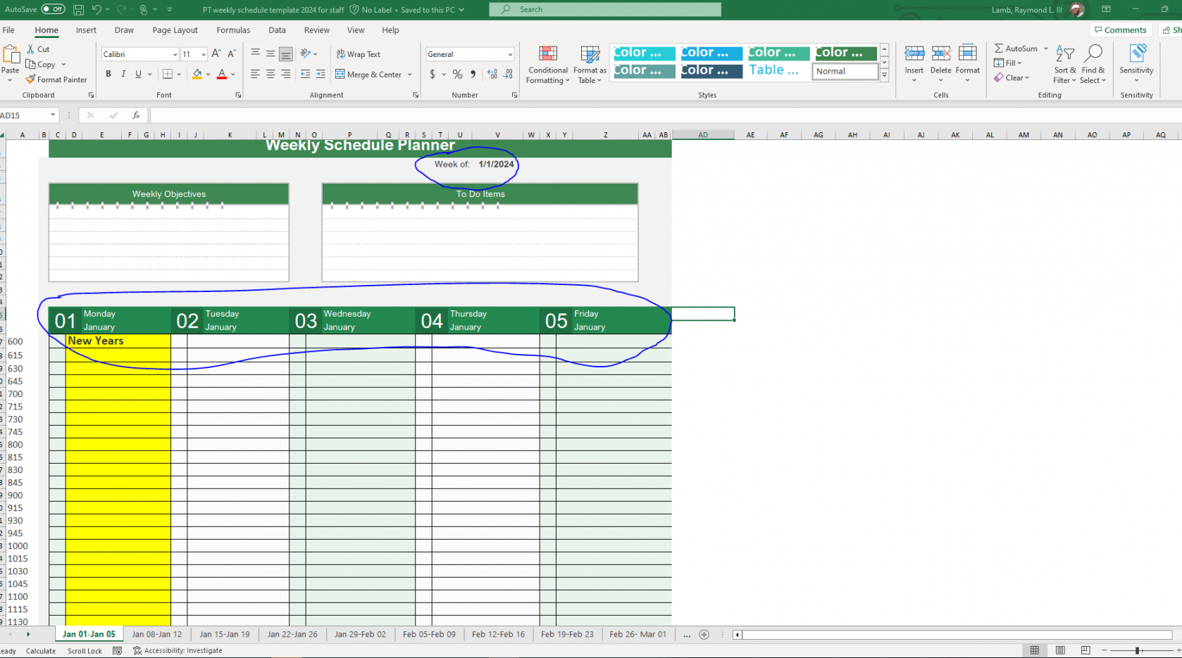 Excel planner template - Microsoft Community