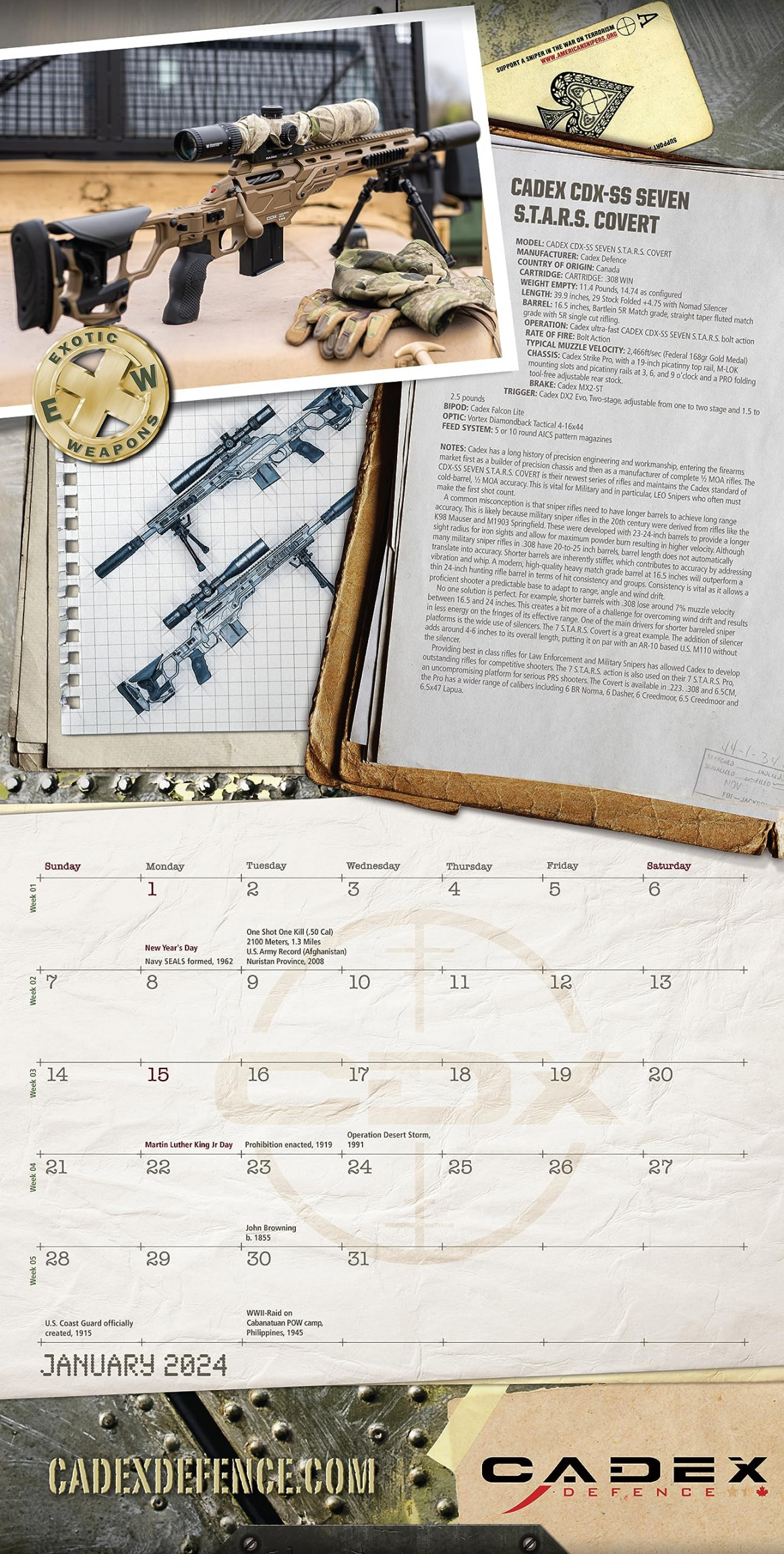 Exotic Weapons  Gun Calendar