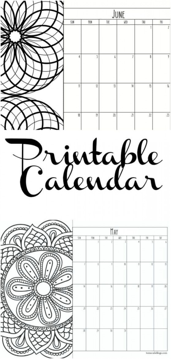 Free Calendar Pages  - Free Printable Calendar Pages