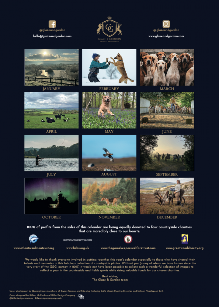 Glaze & Gordon Countryside Charity Calendar